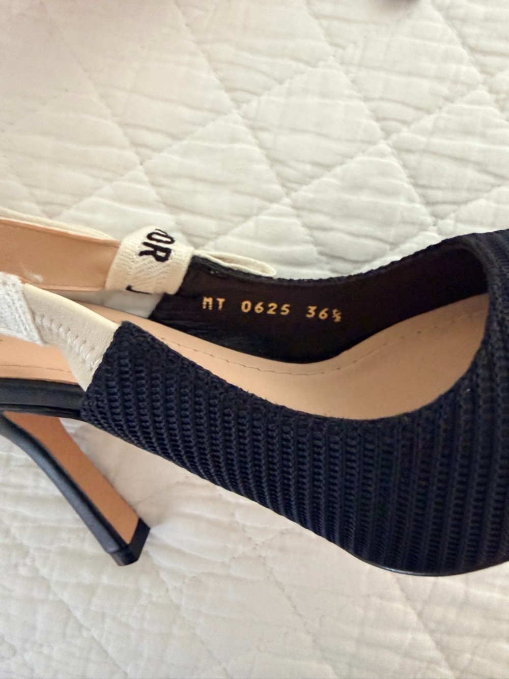 Dior Black J’Adior Slingback Pumps/Heels 10 cm heel, 36.5, BNIB - Picture 8 of 13